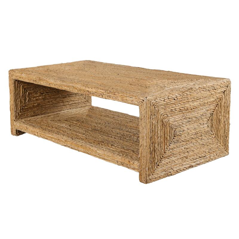 Uttermost Rora Open Coastal Coffee Table - 46"W x 17"H x 25"D - 46"W x 17"H x 25"D