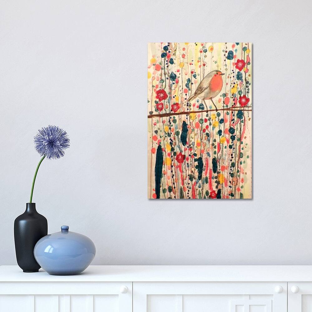 iCanvas "Je Ne Suis Pas Qu'un Oiseau" by Sylvie Demers Canvas Print