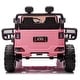 preview thumbnail 14 of 78, 2-seater Kids Ride On Electric Car W/parents control,light&rear searchlight,Power display, Four-wheel suspension Pink