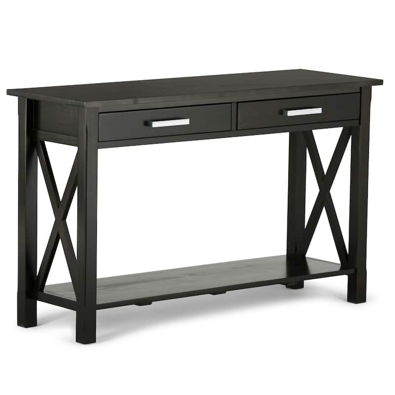 WYNDENHALL Waterloo SOLID WOOD 47 inch Wide Contemporary Console Sofa Table - 47.4 Inches wide