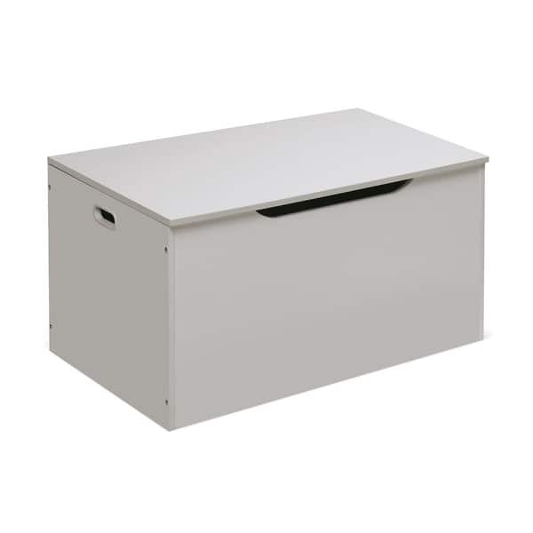 slide 2 of 10, Badger Basket Flat Bench Top Toy and Storage Box - White