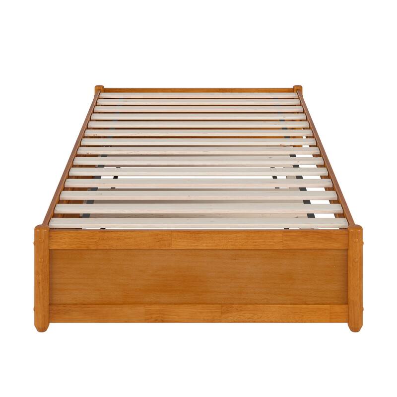 Barcelona Panel Platform Bed with Twin XL Trundle