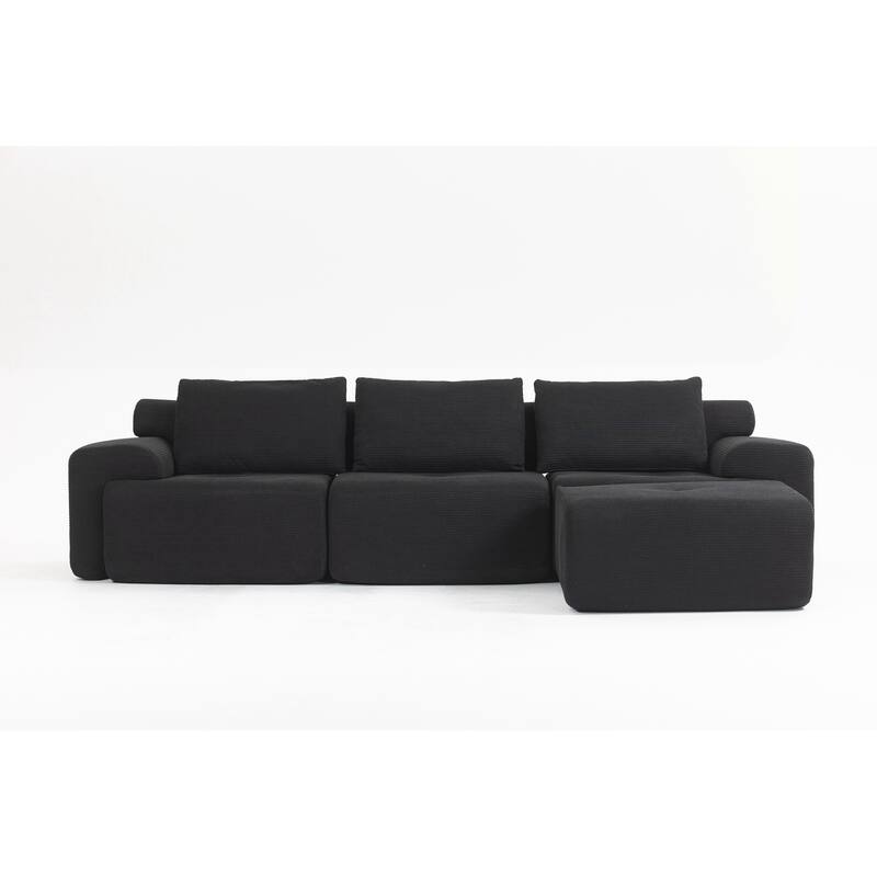 L-Shaped Sectional Couches for Living Room with Memory Foam