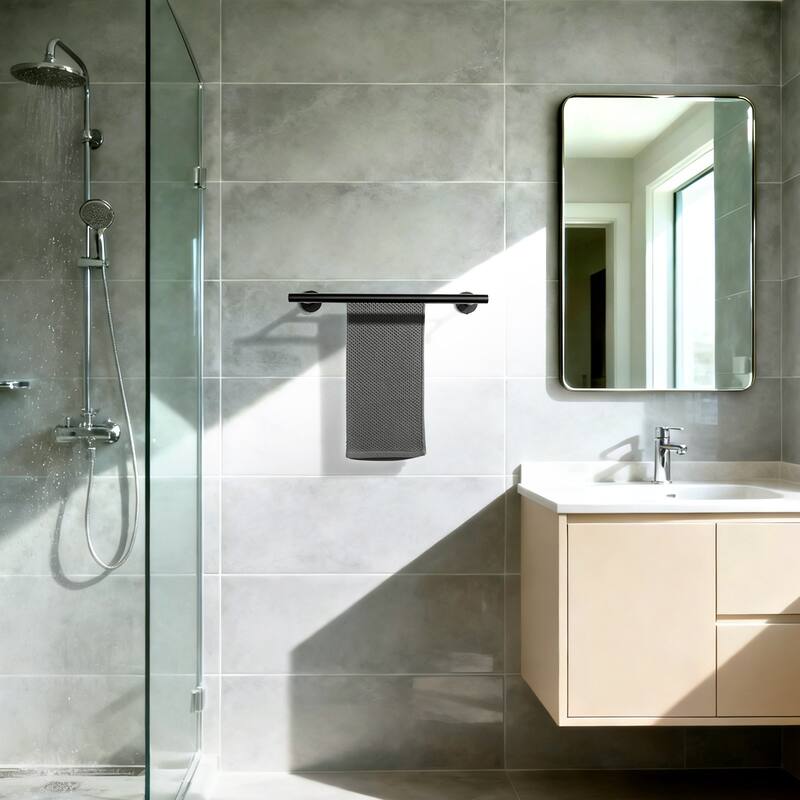 WOWOW Wall Mounted Stainless Steel Double Towel Bar