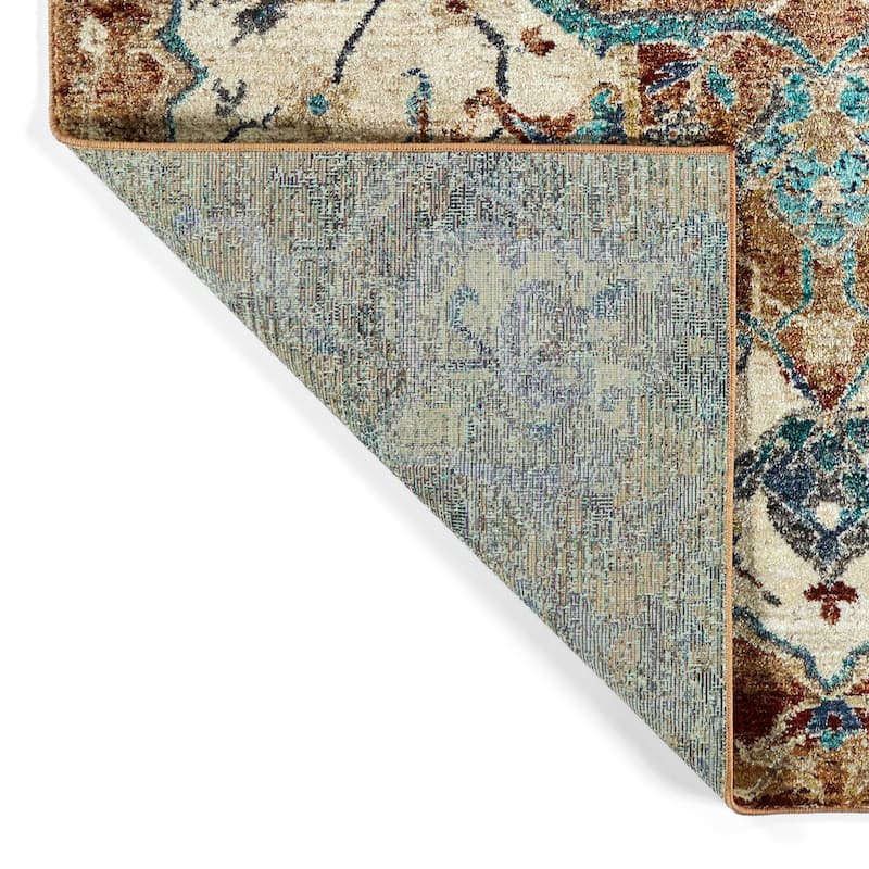Wynnlow Denium Machine-Made Indoor Flatweave Area Rug