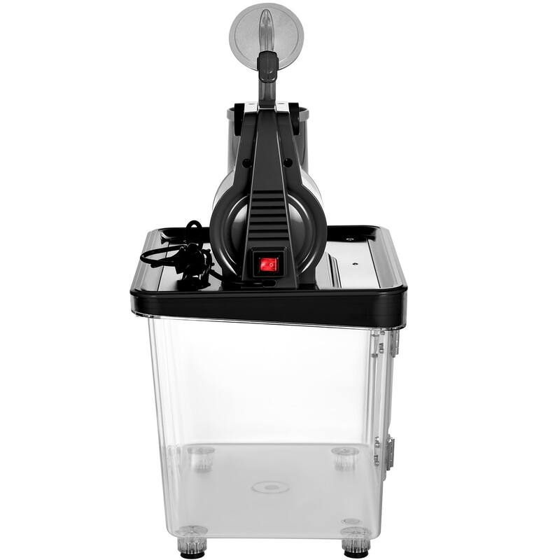 110V Commercial Ice Crusher 440LBS/H, ETL Approved 300W Electric Snow Cone Machine with Dual Blades, with Safety On/Off Switch