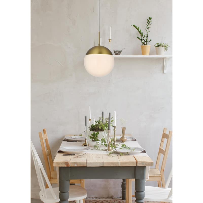 Frosted White Glass 1-light Pendant