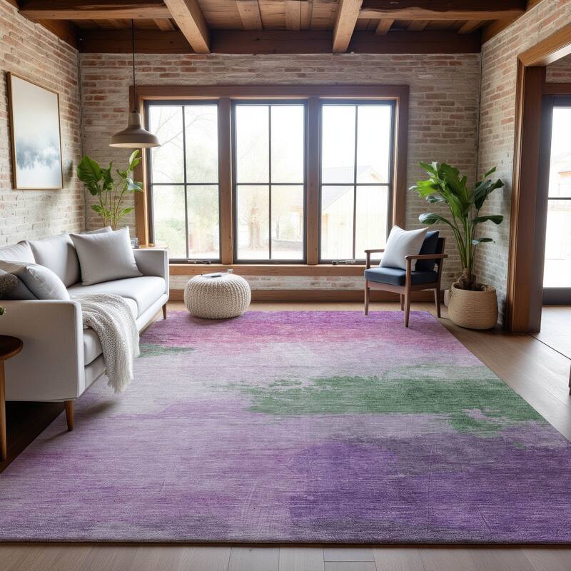 Premium Washable Super Soft Abstract Ombre Mayfield Rug