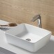 preview thumbnail 10 of 9, Karran Quattro Vibrant Matte White Acrylic 18 in. Rectangular Bathroom Vessel Sink