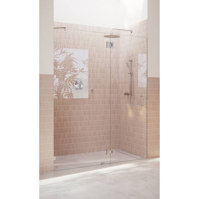 Glass Warehouse 78" x 56.75" Frameless Shower Door - Glass Hinge
