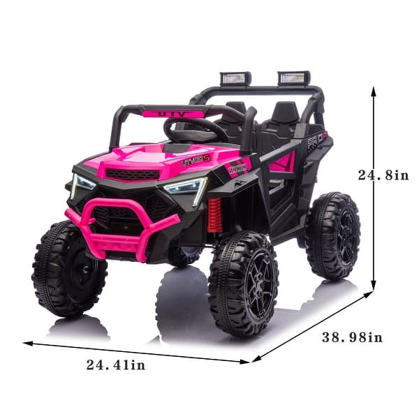 dimension image slide 1 of 3, 24V 400W Kids Ride On Electric UTV W/Parents Remote Control