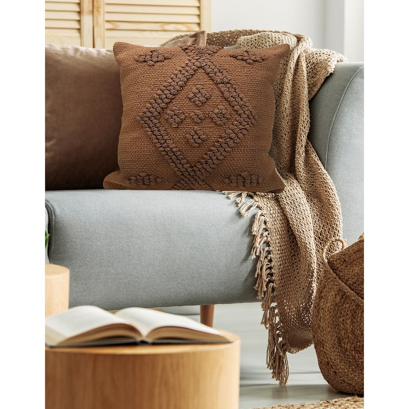 JoJo Fletcher Set of 2 20" x 20" Cotton Decorative Pillow Covers - Style 4