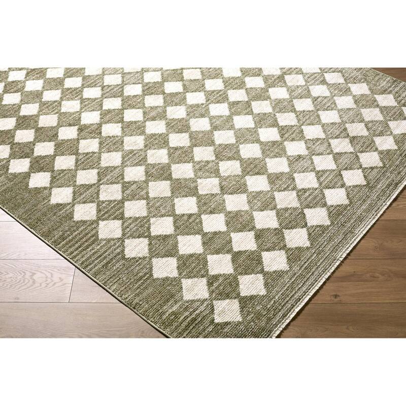 Galey Alix x Livabliss Myrtle Avenue V Vintage Checkerboard Area Rug