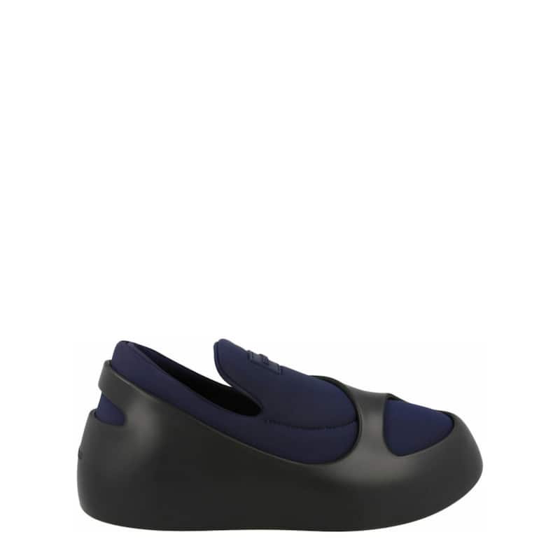 Ferragamo Lunar Paneled Slip-On Sneakers - Blue - 7