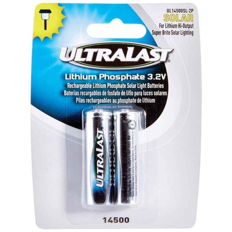 Shop Ultralast R Ul14500sl 2p Ul14500sl 2p 14500 Lithium Batteries For Solar Lighting 2 Pk Overstock 25478770