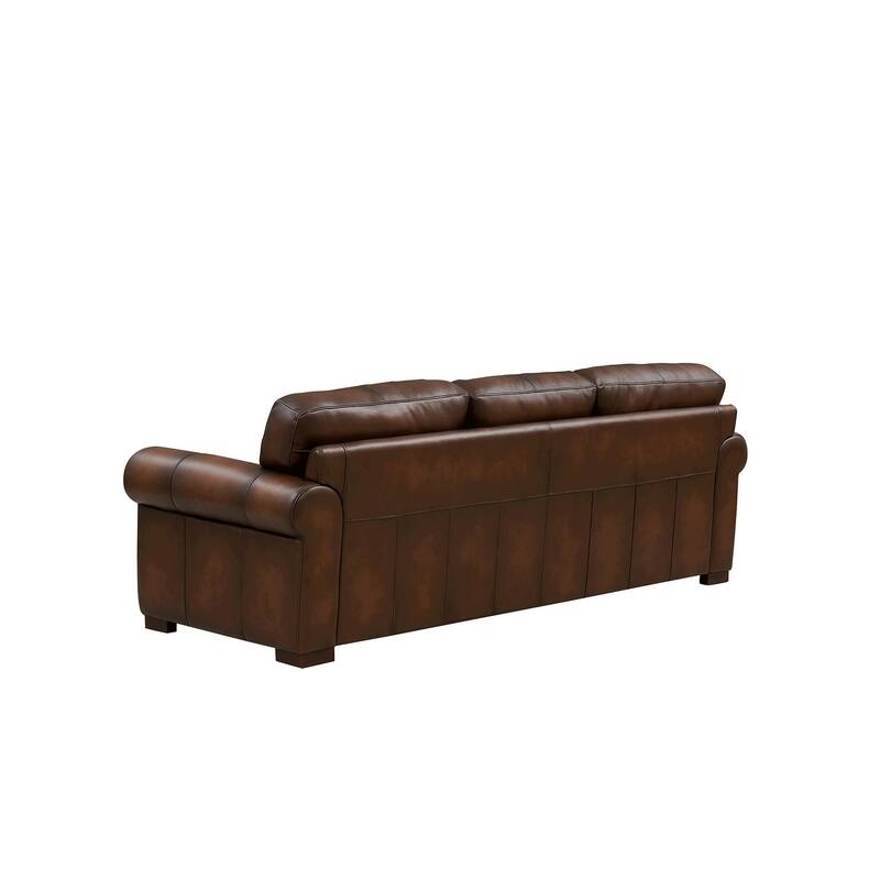 Hydeline Brookfield Top Grain Leather Sofa Set, Sofa, Loveseat and Chair