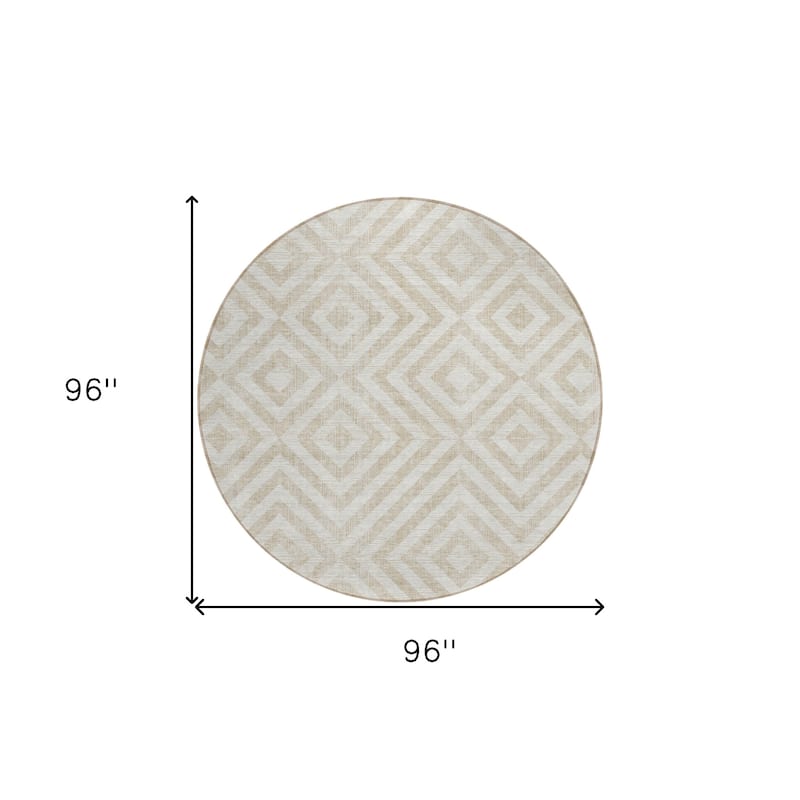 HomeRoots Geometric Transitional Rectangle Outdoor Rug