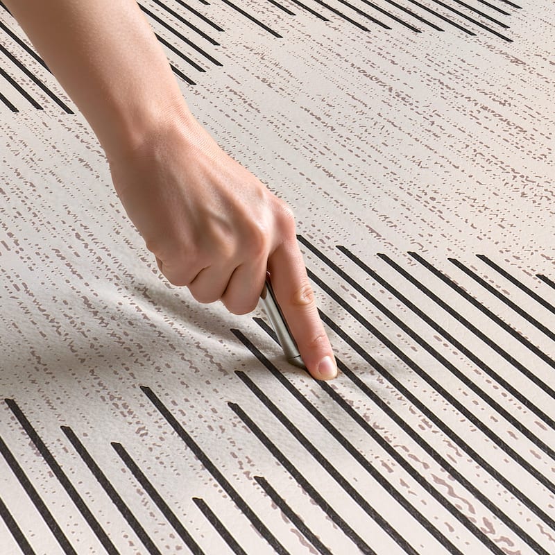 Bohemian Stripe Cushioned Anti Fatigue Standing Mat Ergonomic, Non-Slip, Perfect for Kitchen, Office, and Laundry Room