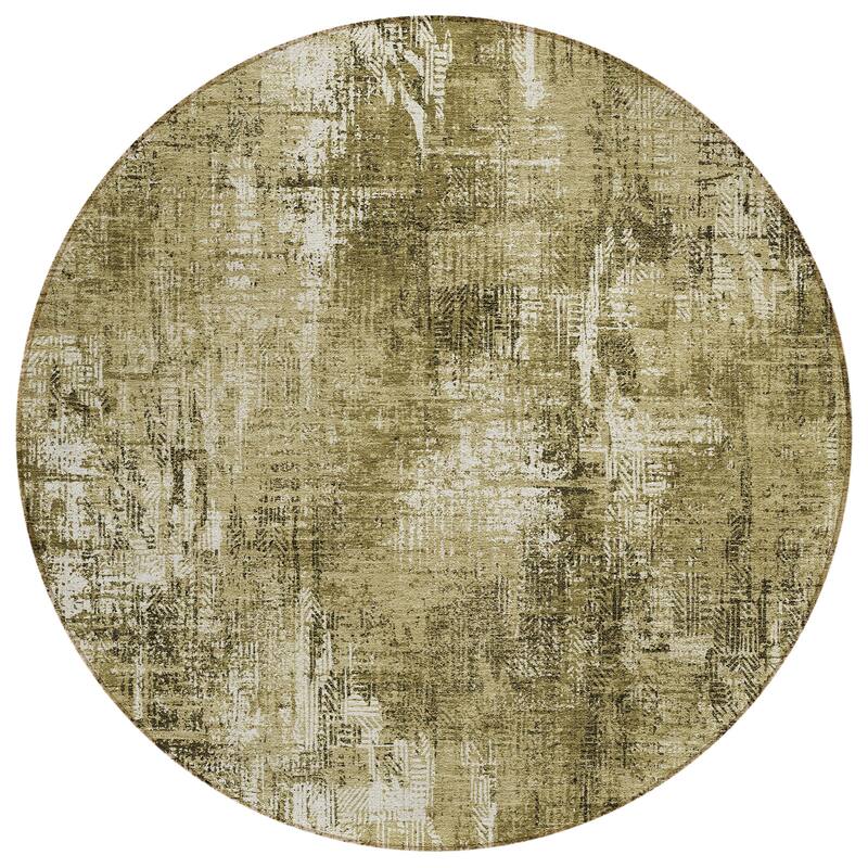 Machine Washable Indoor/ Outdoor Chantille Boho Abstract Rug