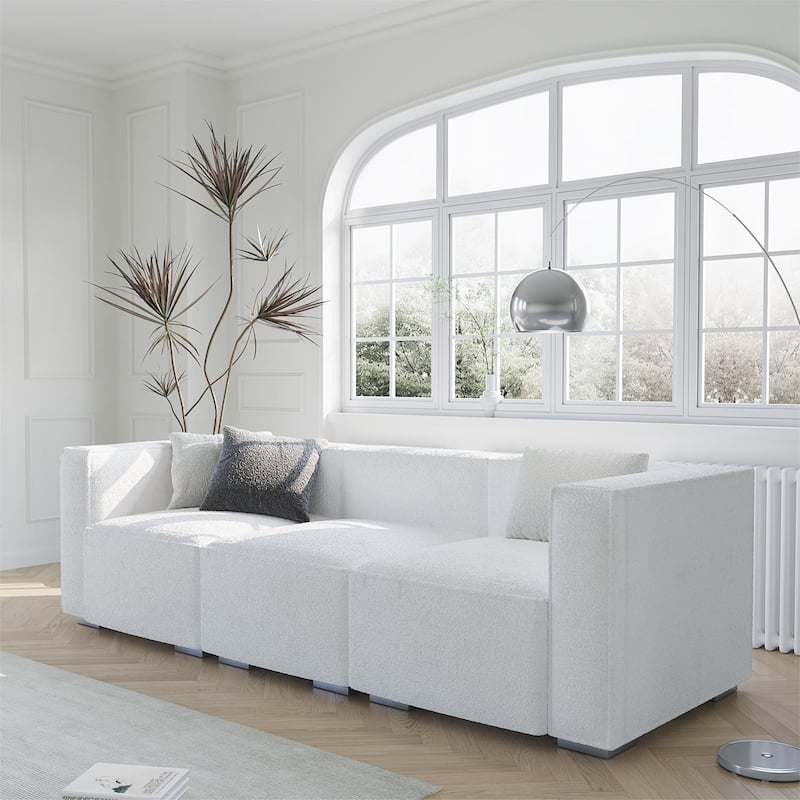 Wayna 3-seater sofa, sofa with solid wood frame, Living Room Sofa - 31.5"*97"*7"