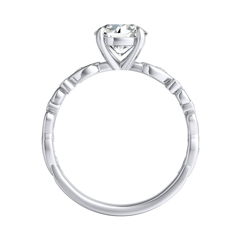 Auriya 14k Gold 2 1/2ctw Vintage Solitaire Moissanite Engagement Ring