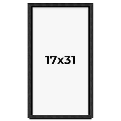 17x31 Shadow Box Black Rustic Barnwood Display Frame | 1.125 Inch