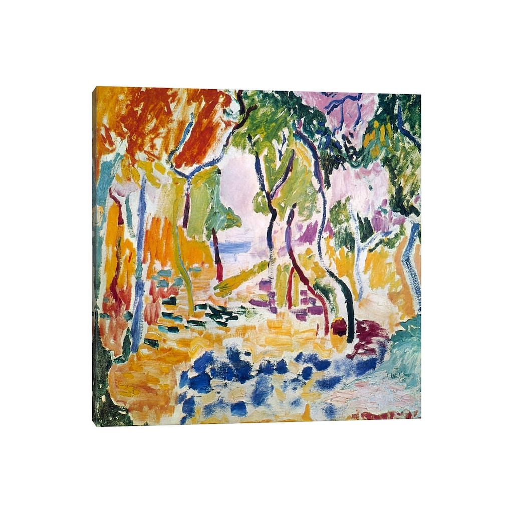 iCanvas "Landscape near Collioure (Study for Le Bonheur de Vivre), 1905" by Henri Matisse Canvas Print