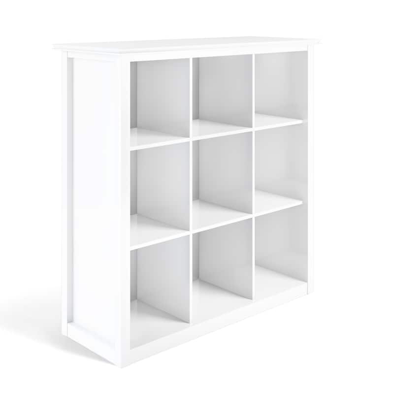 WYNDENHALL Stratford Wood Transitional 9-cube Bookcase - 43.2"w x 15"d x 44.6" h