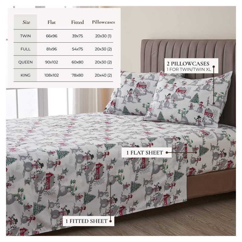 Linery & Co. Ultra-Soft Lodge-Inspired Brushed Microfiber Sheet Set