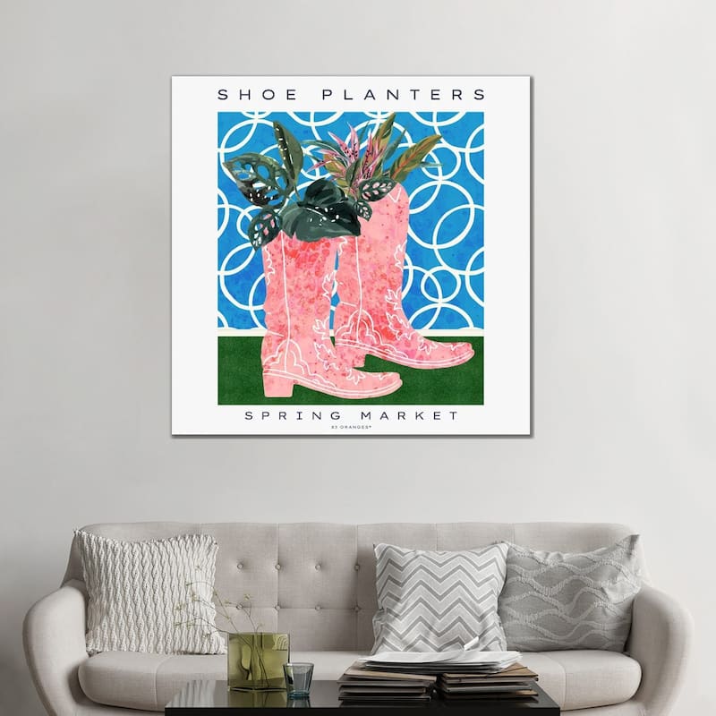 iCanvas "Shoe Planters" by 83 Oranges Canvas Print
