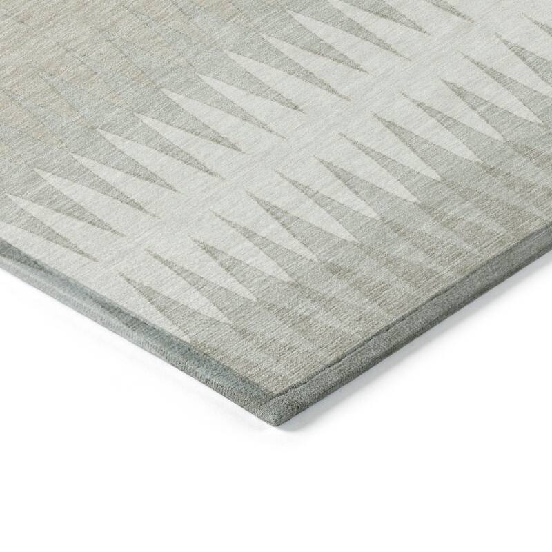 HomeRoots Striped Transitional Rectangle Outdoor Rug