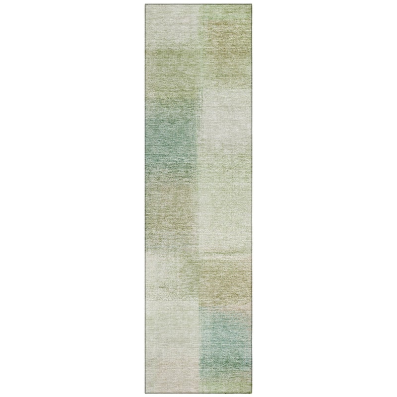 Machine Washable Indoor/ Outdoor Chantille Casual Ombre Rug