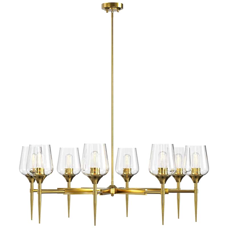 8 - Light Dimmable Classic Traditional Chandelier - N/A