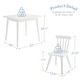 preview thumbnail 23 of 25, Children Wooden Table and Chair Set, Small Table with 2 Chairs for Kids, Gift for Children, Multi Function Kids Table