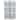 6 ft. Tall Double Sided Blue and White Shutters Canvas Room Divider