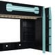 preview thumbnail 9 of 45, Full Size Esports Gaming Loft Bed Wood Frame Loft Bed with All-in-one Work Play Desk, Bookcase and RGB Ambient Light