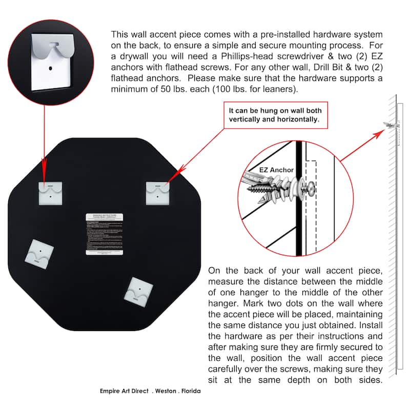 Frameless Beveled Octagonal Black Matte Finished Wall Mirror - 28" x 28" x 0.6"