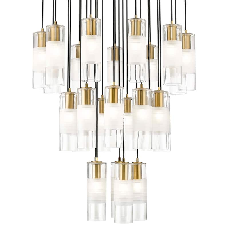 Z-Lite 824P-27R Alton 27 Light 36" Wide Chandelier - Modern Gold