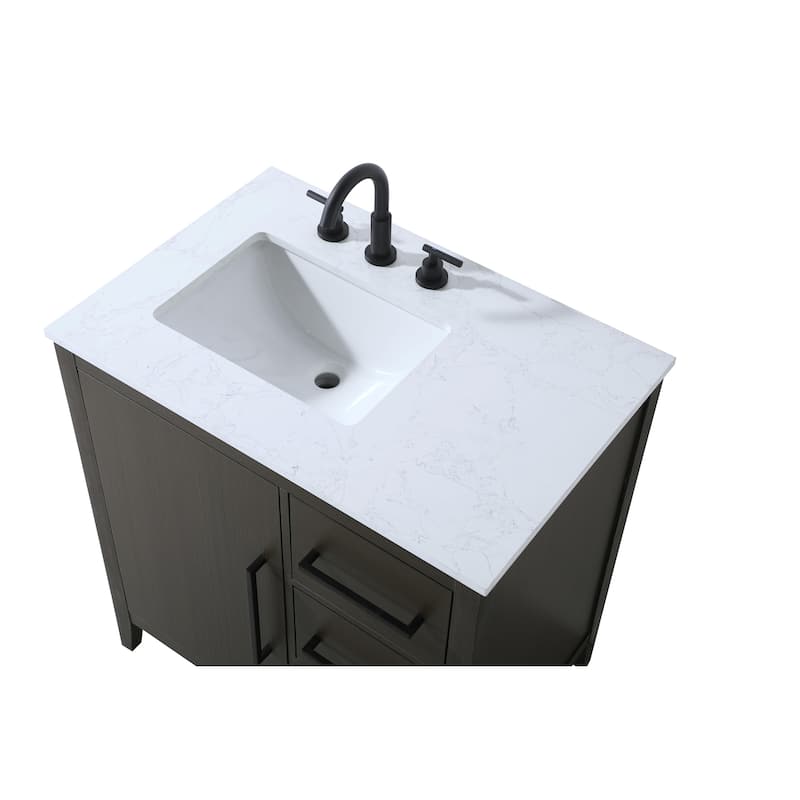 Elegant Lighting VF29332 Millie 32" Free Standing Single Basin Vanity