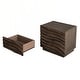 preview thumbnail 110 of 116, Wood NightStand with Metal Handle