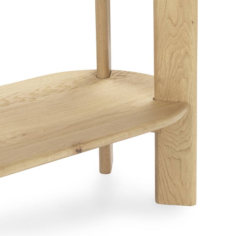 Kering Oak Wood Oval Console Table by Kosas Home