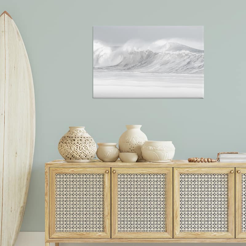 Stupell Cresting Beach Wave Canvas Wall Art Design By Maggie Olsen