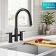 preview thumbnail 42 of 86, KRAUS Oletto Bridge Kitchen Faucet with 2-Function Pull-Down Sprayhead