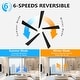 preview thumbnail 73 of 100, Sofucor Modern Smart 52"/60"/65"/66"/72"/84" Large Ceiling Fan,Works with Amazon Alexa and Google Assistant and Remote