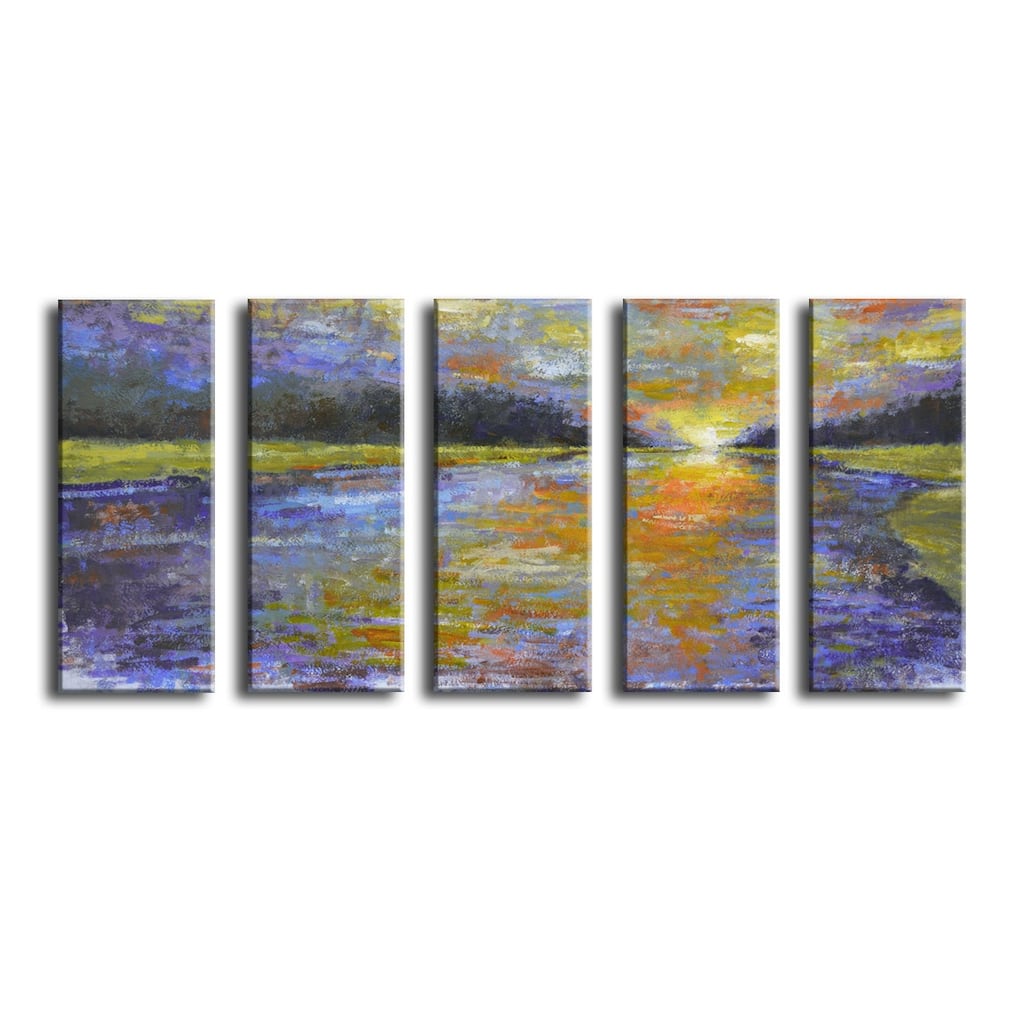 'Canyon Sunset' 5 Piece Wrapped Canvas Wall Art Set by Norman Wyatt Jr.