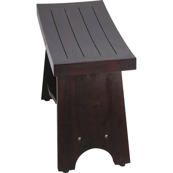 rectangular teak shower stool or bench with shelf in brown finish rectangular teak shower stool or bench with shelf in brown finish
