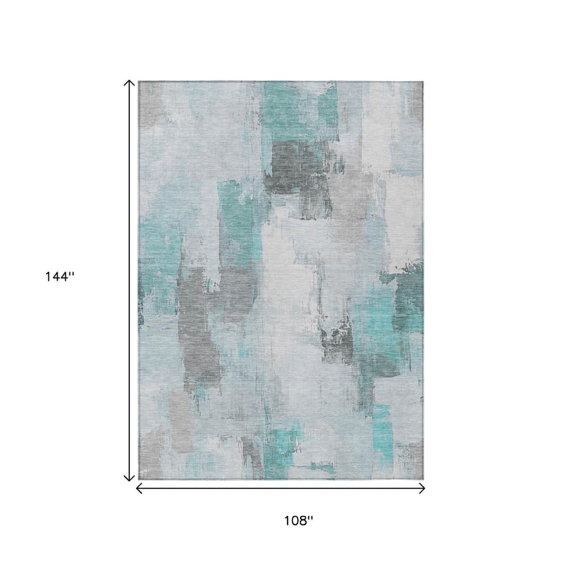 HomeRoots Abstract Transitional Rectangle Outdoor Rug