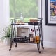 preview thumbnail 43 of 58, Rosa Mid-Century 2-Teir Rolling Metal Bar Cart