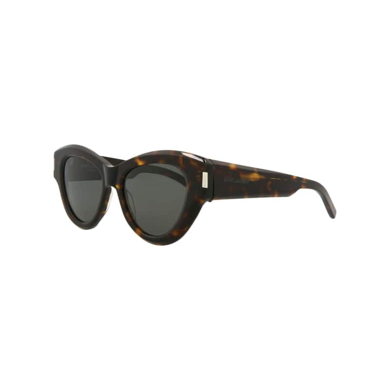 Saint Laurent Cat Eye-Frame Acetate Sunglasses - Havana Havana Grey
