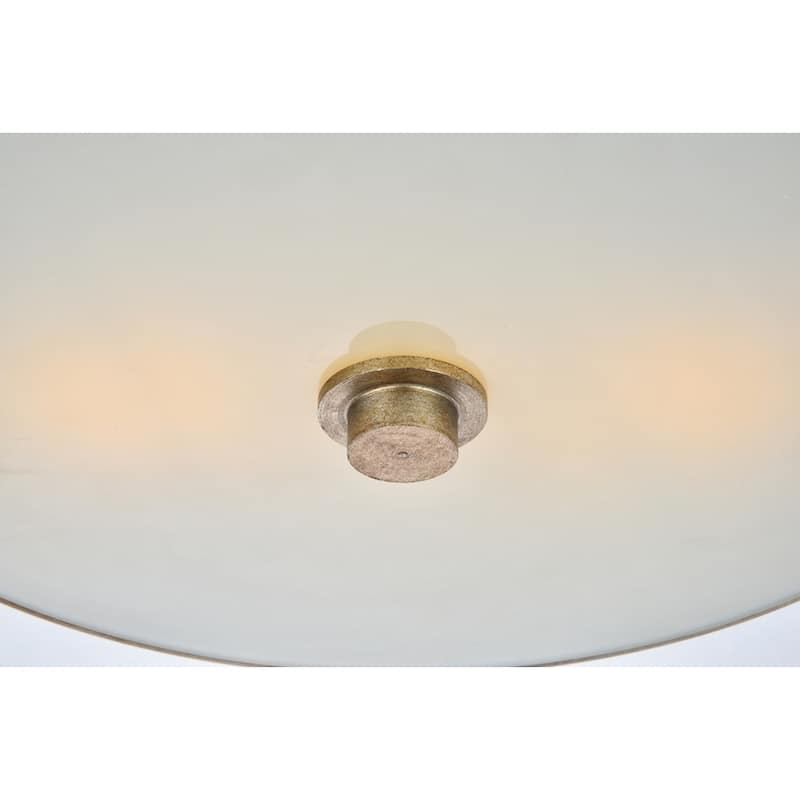 Ivy Court 2-light 12-inch Flush Mount Ceiling Light with White Shade